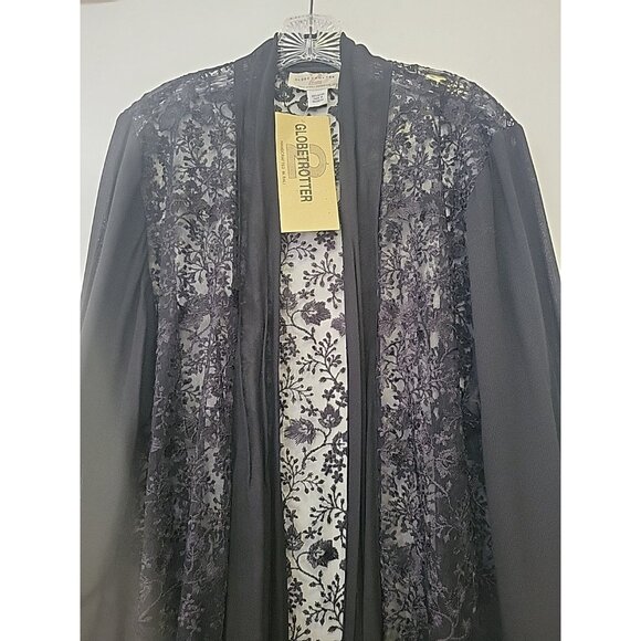 Globetrotter Kimono Type Jacket Lace Detail Vamp Whimsy Goth Black 0X NWT - Picture 2 of 12
